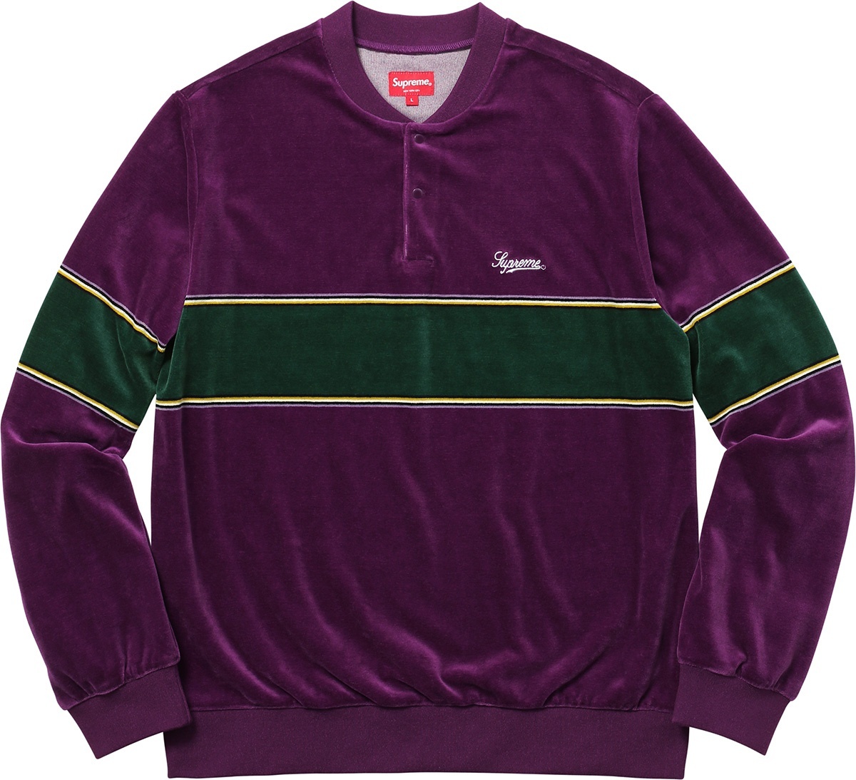 Velour Snap Henley view 2